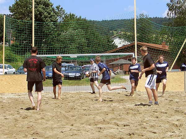 Harmonie Mannschaft beim Beach Soccer 2005